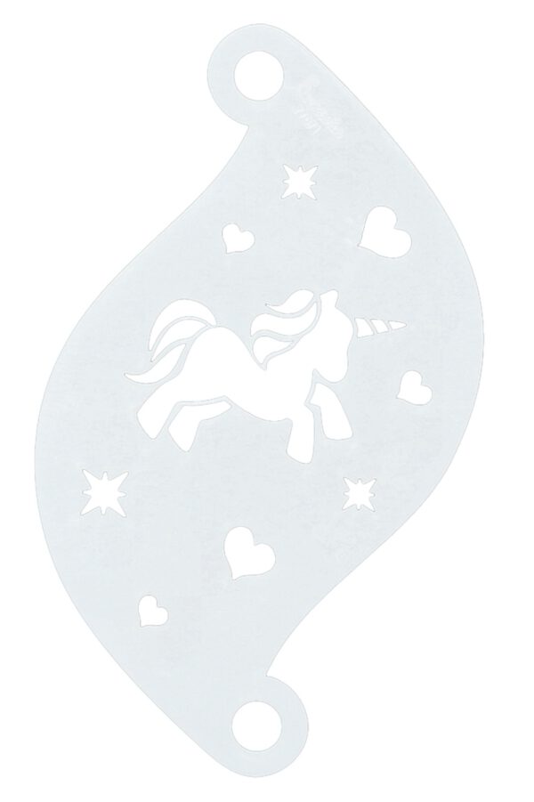 Face Paint Stencil charming unicorn