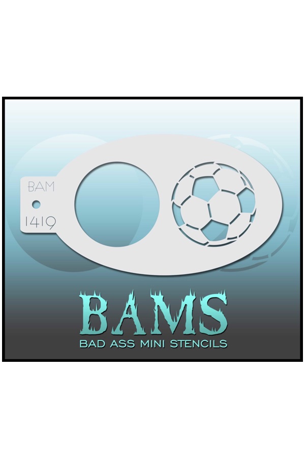 Bad Ass BAM stencil voetbal